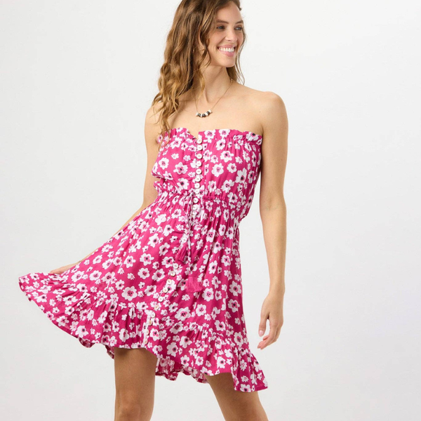 Ryden Mini Dress in Bali Isle Berry for Women