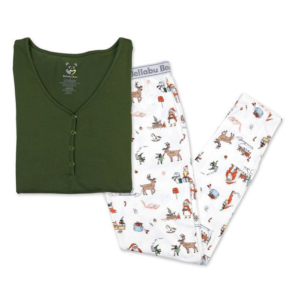 Santa's Workshop Luxuriously Soft Bamboo PJ Set for Men, Women & Kids