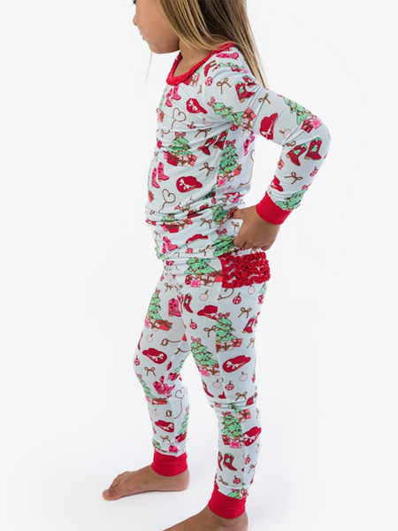 SoftSnooze™ Bamboo Viscose Yuletide Yee-haw Pajamas for Men, Women, Kids & Babies