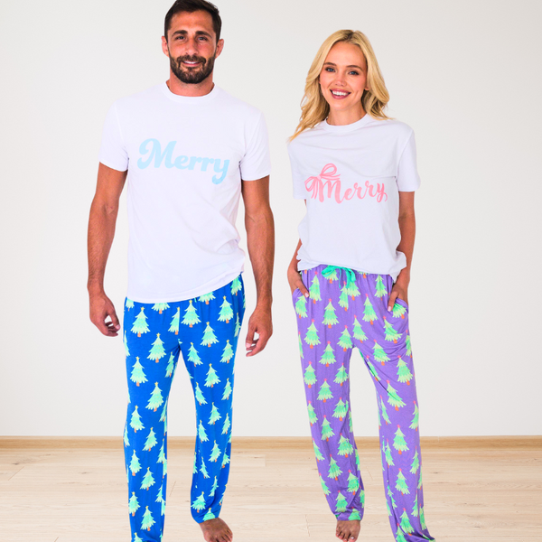 SoftSnooze™ Bamboo Viscose Twinkling Trees Pajama for Men, Women, Kids & Babies