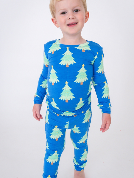 SoftSnooze™ Bamboo Viscose Twinkling Trees Pajama for Men, Women, Kids & Babies
