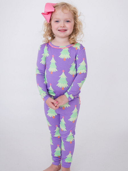 SoftSnooze™ Bamboo Viscose Twinkling Trees Pajama for Men, Women, Kids & Babies