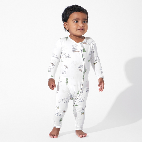 Christmas Winter Forest Luxuriously Soft Bamboo PJ Set for Kids & Babies