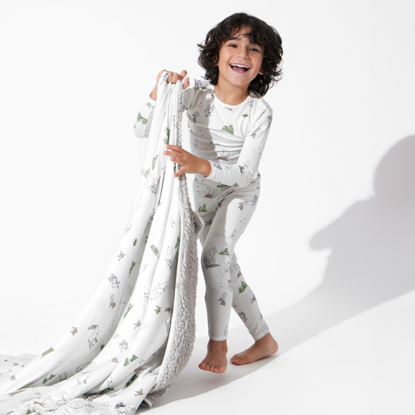 Christmas Winter Forest Luxuriously Soft Bamboo PJ Set for Kids & Babies