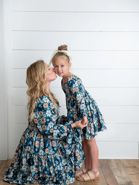 Momma & Me Matching: Grace Floral 3 Tiered Dress for Women & Girls