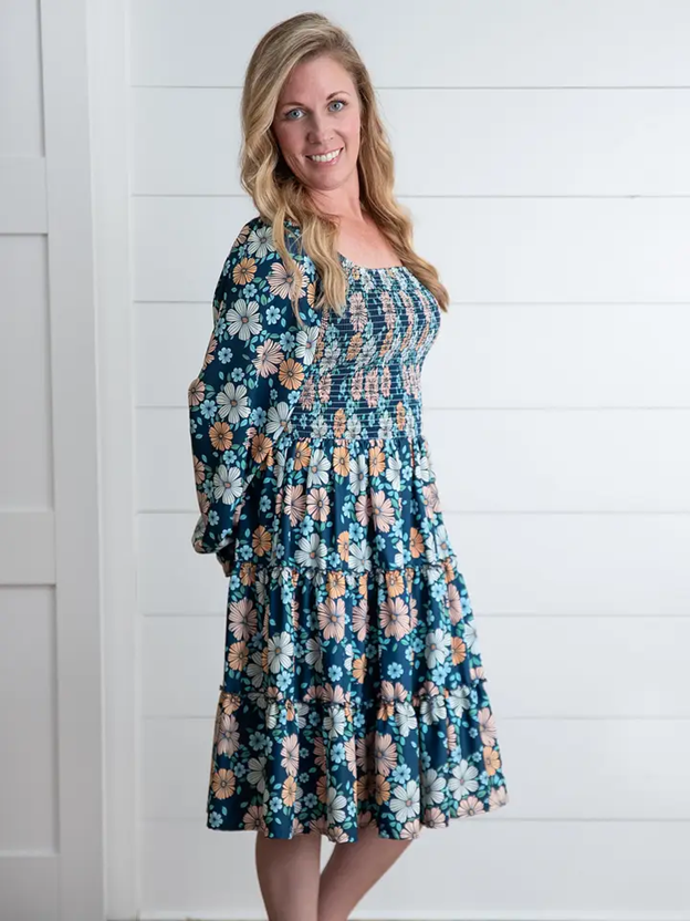 Momma & Me Matching: Grace Floral 3 Tiered Dress for Women & Girls