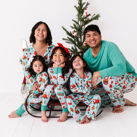 Christmas Express Holiday Luxuriously Soft Bamboo PJ Set for Men, Women, Kids & Babies