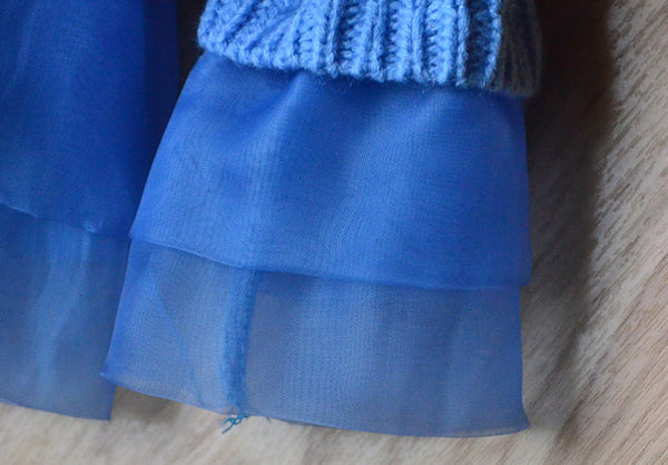 The Selena Blue Beauty Sweater Dress