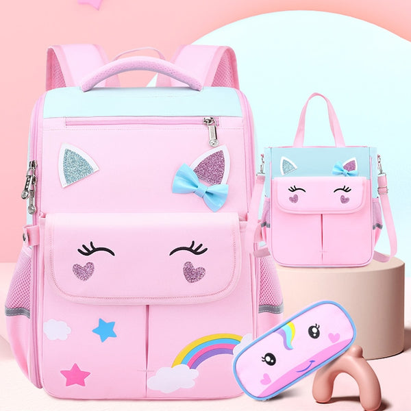 Little Cutie Happy Kitty Backpack Set