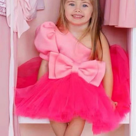 Barbie-Girl Off-Shoulder Party Dress