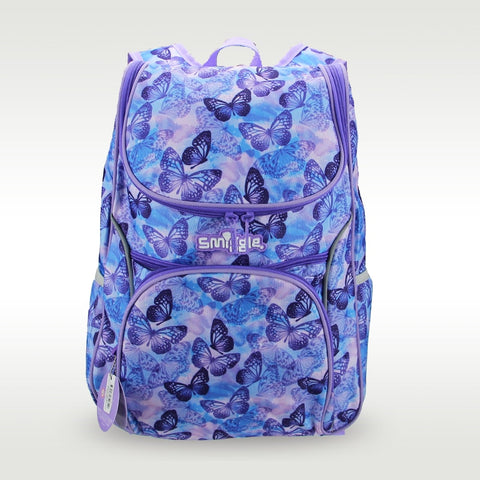 Smiggle Purple Butterflies Backpack