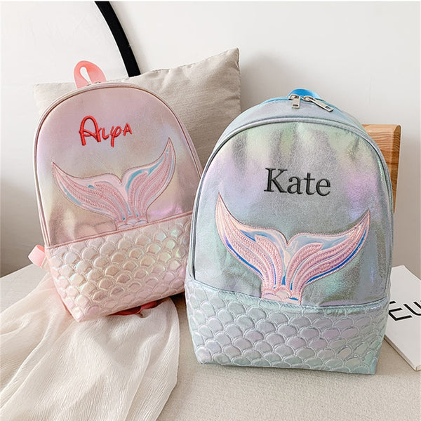 Personalized Mermaid Tail Mini-Backpack