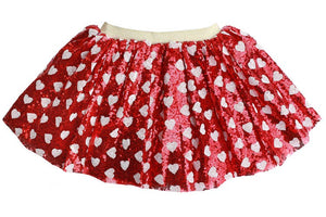 The Clarissa Red Sparkle Heart Tutu