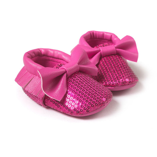 The Shiny Bow Moccasins