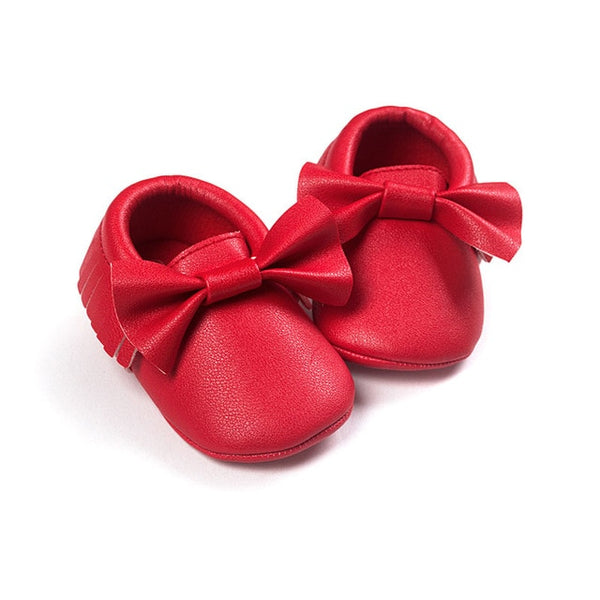 The Shiny Bow Moccasins